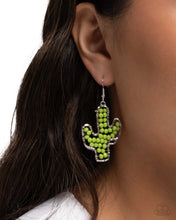 Load image into Gallery viewer, Cactus Catwalk - Green Earrings