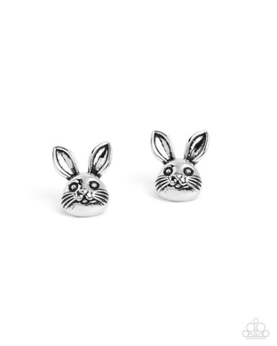 Bodacious Bunny - Silver Earrings