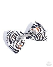 Load image into Gallery viewer, Zealous Zebra - White Hair Clip