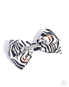 Zealous Zebra - White Hair Clip