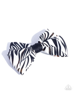 Zealous Zebra - White Hair Clip