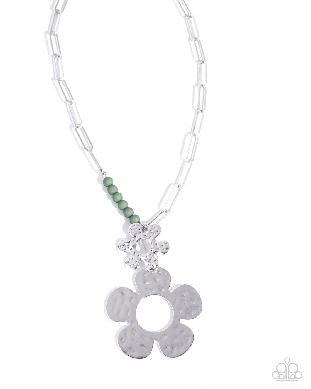 Seeing FLORAL - Green Necklace