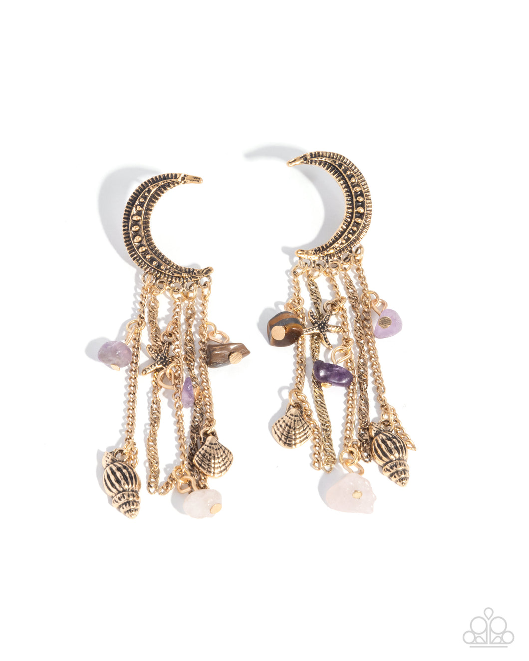 Crescent Call - Purple Earrings