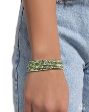 Load image into Gallery viewer, Candlelight Cascade - Green Bracelet