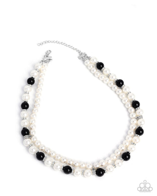 Pearl Pageantry - Black Necklace