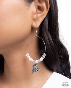 Saddle Showcase - White Earrings