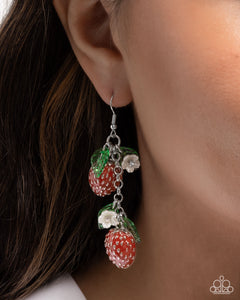 Seize the Strawberries - Red Earrings