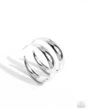 Load image into Gallery viewer, Gravity Generosity - Silver Hoop Earrings