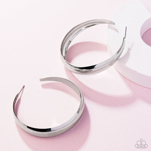 Gravity Generosity - Silver Hoop Earrings