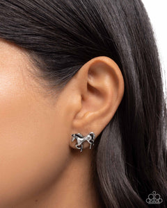 Stallion Selfie - Silver Earrings