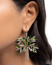Load image into Gallery viewer, Palm Tree Pizzazz - Green Earrings