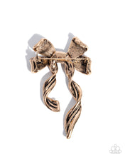 Load image into Gallery viewer, Bow Bonanza - Gold Brooch