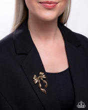 Load image into Gallery viewer, Bow Bonanza - Gold Brooch