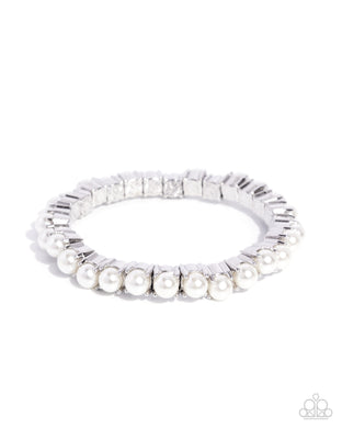 Principal Pearls - White Bracelet