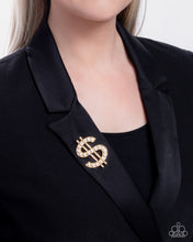 Load image into Gallery viewer, Raking in the Bling - Gold Brooch