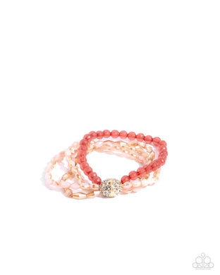 Beaded Boundary -Pink Bracelet