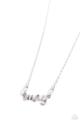 Birth Month Bling - May - Silver Necklace