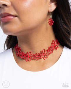 Bouquet Blend -Red Necklace