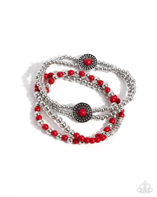 Bundle Up - Red Bracelet