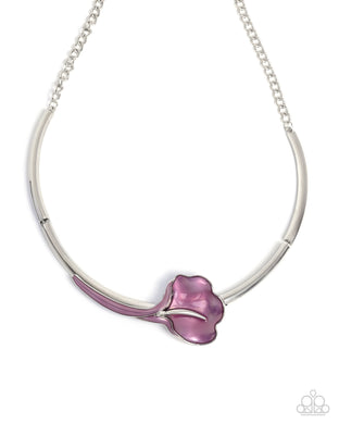 Calla Lily Chic - Purple Necklace