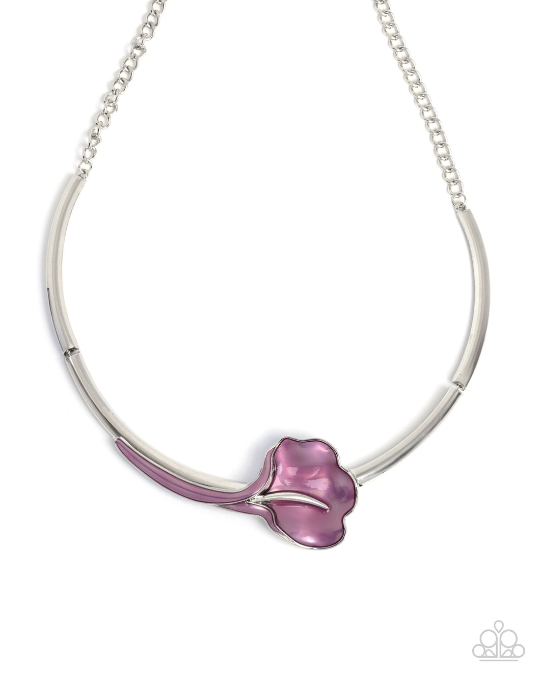 Calla Lily Chic - Purple Necklace