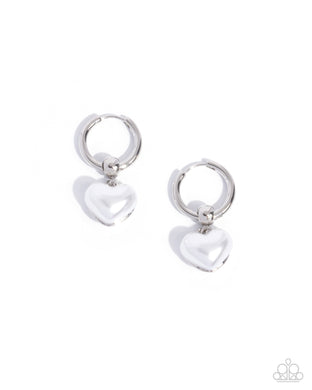 Carriage Chic -White Earrings