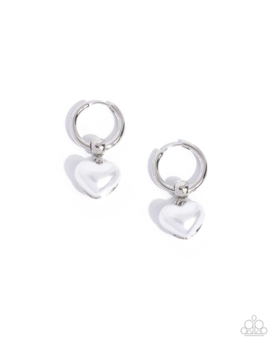 Carriage Chic -White Earrings