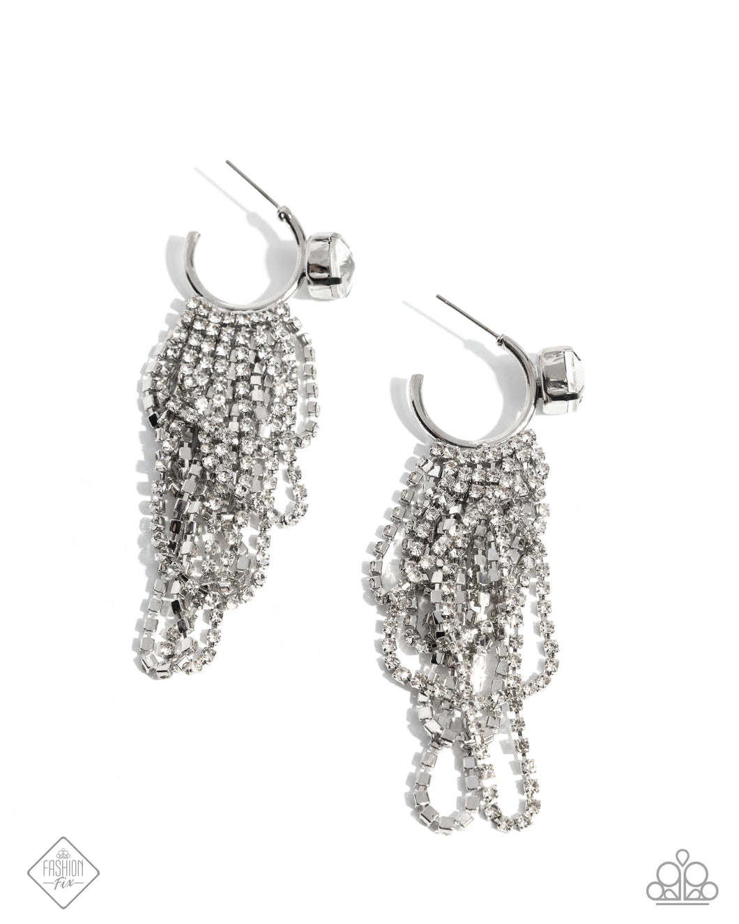 Ceaseless Chic -White Earrings