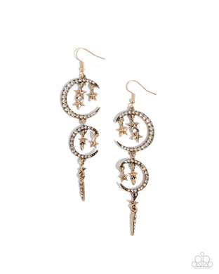 Celestial Cascade -Gold Earrings