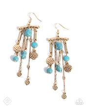 Load image into Gallery viewer, Coachella Cascade - Blue Earrings