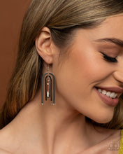 Load image into Gallery viewer, Coarse Conversation - Brown Earrings