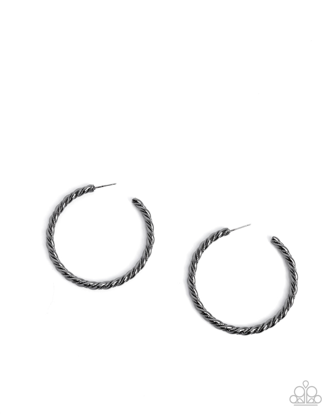 Coiled Class - Black Earrings