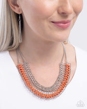 Load image into Gallery viewer, Commanding Connections: Orange Necklace