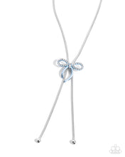 Load image into Gallery viewer, Complete Look: Blue Bow Necklace and Bracelet