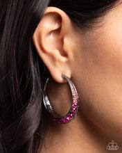 Load image into Gallery viewer, Embedded Edge - pink Earrings