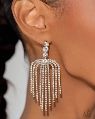 Tapered Twilight - Gold Earrings