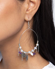 Load image into Gallery viewer, Feathered Fringe - Purple Earrings