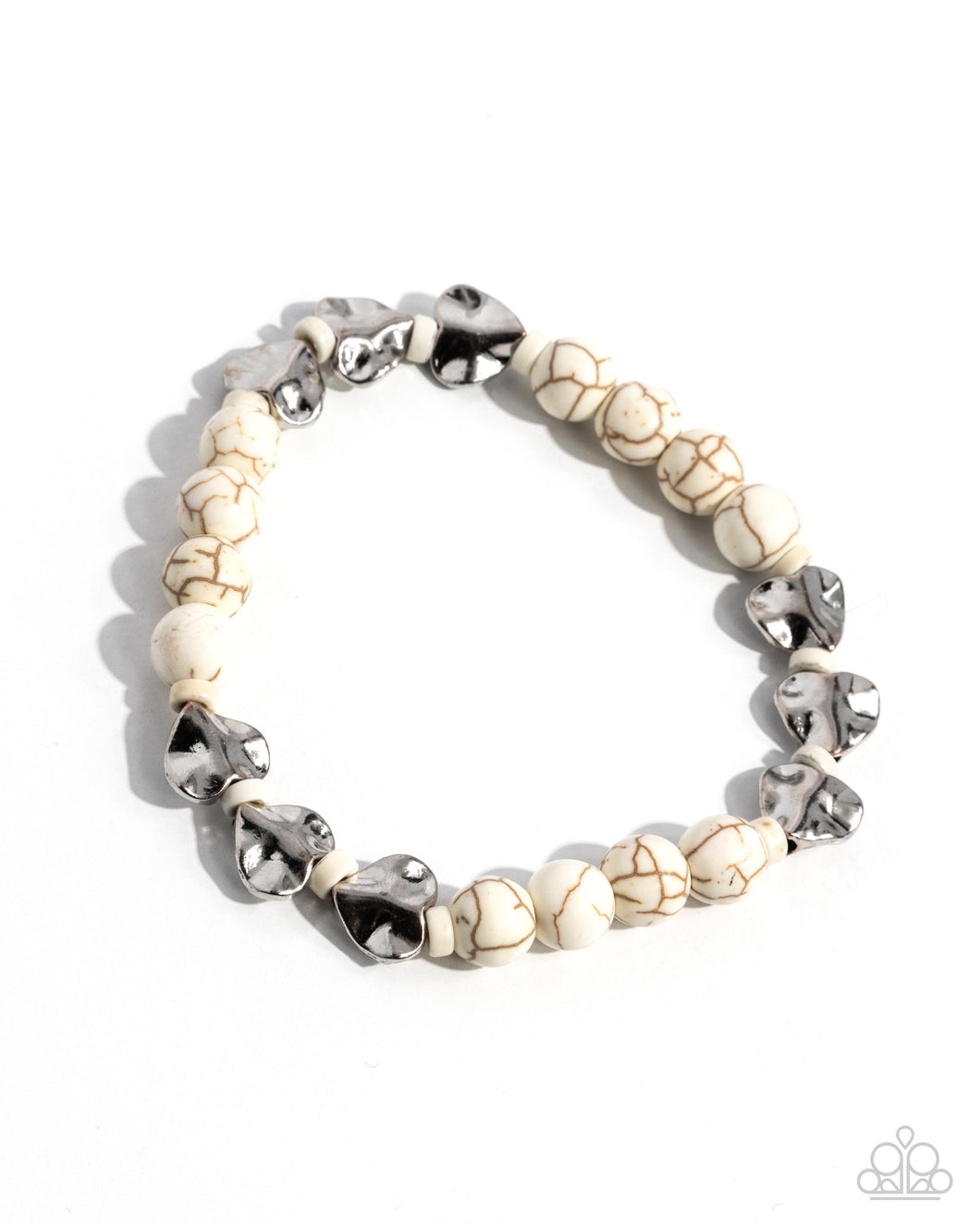 Festival Fling - White Stone Bracelet