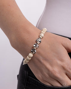 Festival Fling - White Stone Bracelet