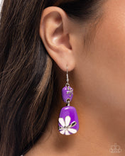 Load image into Gallery viewer, Floral Familia -Purple Earrings