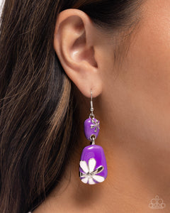 Floral Familia -Purple Earrings