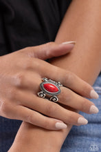Load image into Gallery viewer, Flower SWIRL -Red Ring