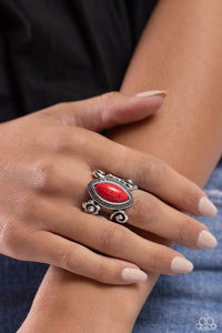 Flower SWIRL -Red Ring