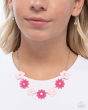 Load image into Gallery viewer, Frenetic Florals -Pink Necklace