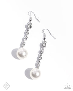 Genial Glam -White Earrings
