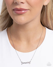 Load image into Gallery viewer, Birth Month Bling - January - Silver Necklace