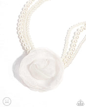 Load image into Gallery viewer, Radiant Rosette - White Necklace