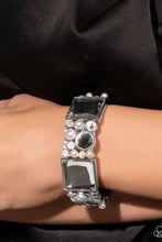 Load image into Gallery viewer, Glam to the Max - White Stretchy Bracelet