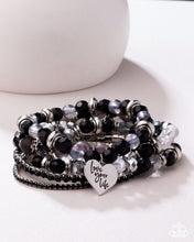 Load image into Gallery viewer, Optimistic Opulence - Black Bracelet Sweet Stack - Pink Diamond 2025