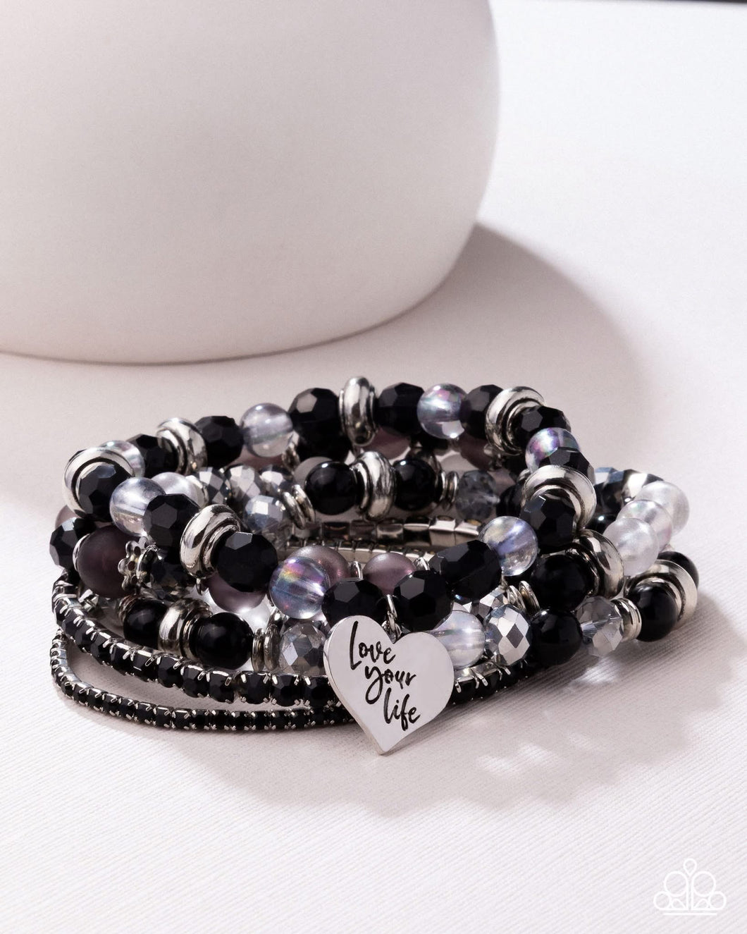 Optimistic Opulence - Black Bracelet Sweet Stack - Pink Diamond 2025